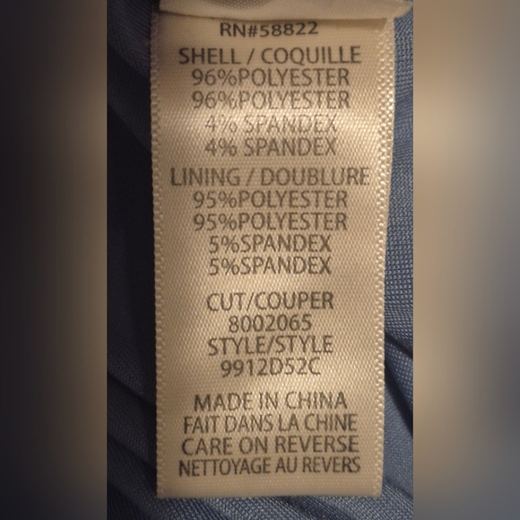 Max Studio Blue Floral Flutter Sleeve Midi Dress - Picture 5 of 9